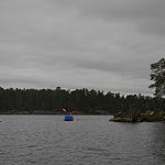 remando en el lago Inari