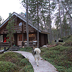 remando en el lago Inari