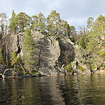 remando en el lago Inari