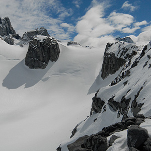 Hielo Patagónico Norte: este-oeste