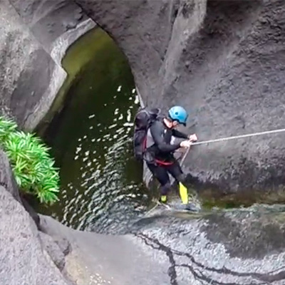 Tenerife. Canyon-packraft-trek