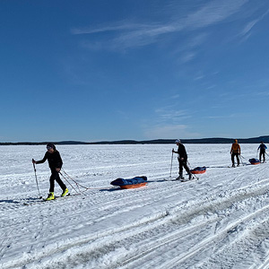 Travesía del lago Inari