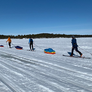 Travesía del lago Inari