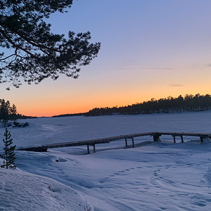 Travesía del lago Inari