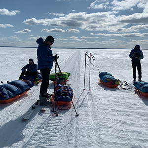 Travesía del lago Inari