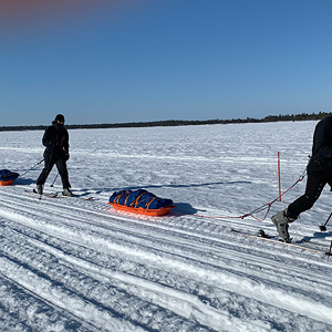 Travesía del lago Inari