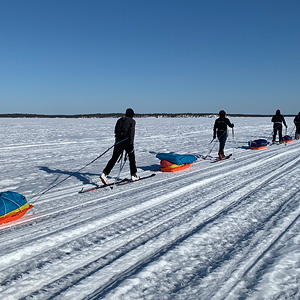 Travesía del lago Inari