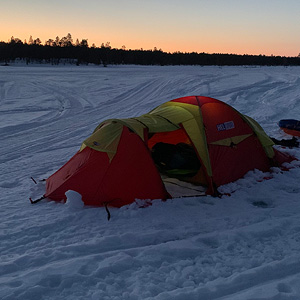 Travesía del lago Inari