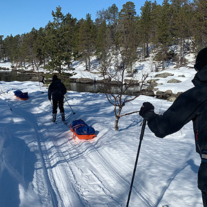 Travesía del lago Inari