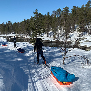 Travesía del lago Inari