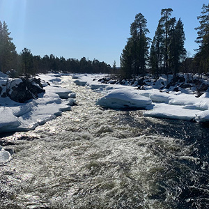 Travesía del lago Inari