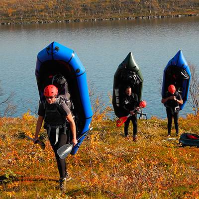 Karasjok-Alta a pie y packraft