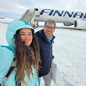 Travesía curso lago Inari, marzo