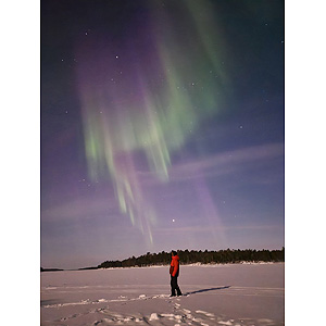 Travesía curso lago Inari, marzo