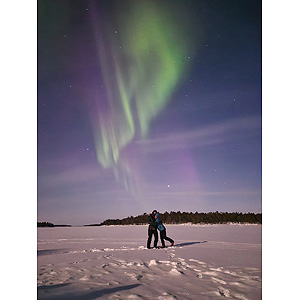 Travesía curso lago Inari, marzo