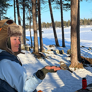 Travesía curso lago Inari, marzo