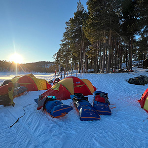 Travesía curso lago Inari, marzo