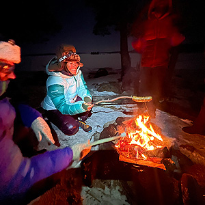 Travesía curso lago Inari, marzo