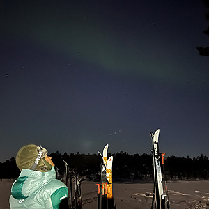 Travesía curso lago Inari, marzo