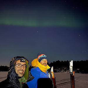 Travesía curso lago Inari, marzo