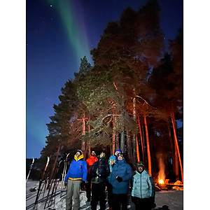 Travesía curso lago Inari, marzo