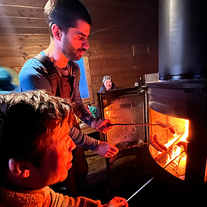 Travesía curso lago Inari, marzo