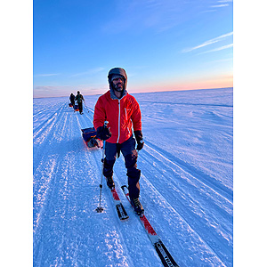 Travesía curso lago Inari, marzo