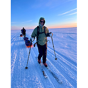 Travesía curso lago Inari, marzo