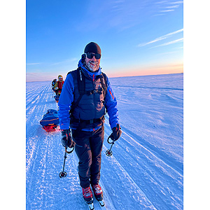 Travesía curso lago Inari, marzo