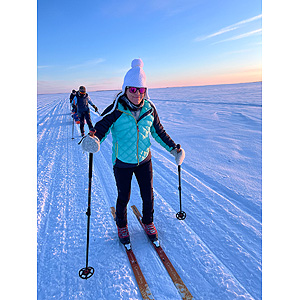 Travesía curso lago Inari, marzo
