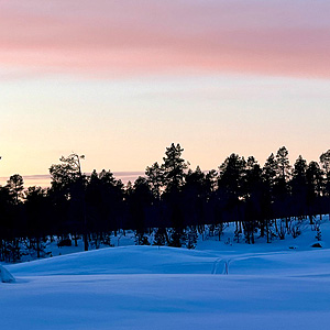 Travesía curso lago Inari, marzo