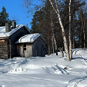 Travesía curso lago Inari, marzo