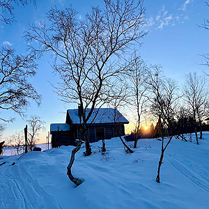 Travesía curso lago Inari, marzo