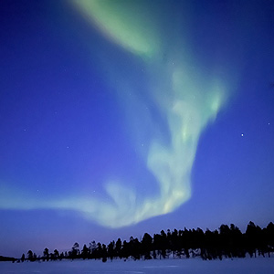 Travesía curso lago Inari, marzo
