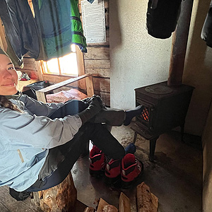 Travesía curso lago Inari, marzo