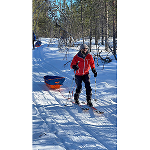 Travesía curso lago Inari, marzo