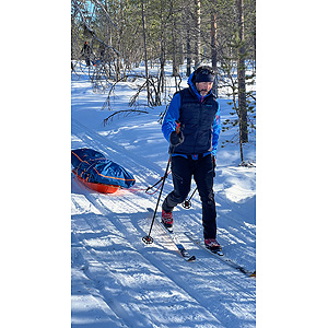 Travesía curso lago Inari, marzo