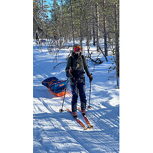 Travesía curso lago Inari, marzo