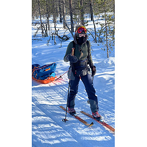 Travesía curso lago Inari, marzo