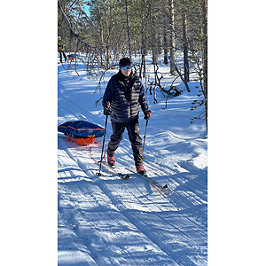 Travesía curso lago Inari, marzo