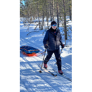 Travesía curso lago Inari, marzo