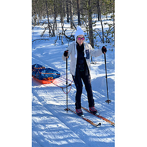 Travesía curso lago Inari, marzo